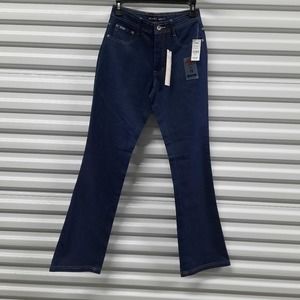 Revolt Jeans Juniors Size 7/8 Blue Mid Rise Dark Wash Denim
